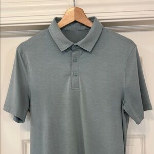 lululemon men’s evolution polo steel blue